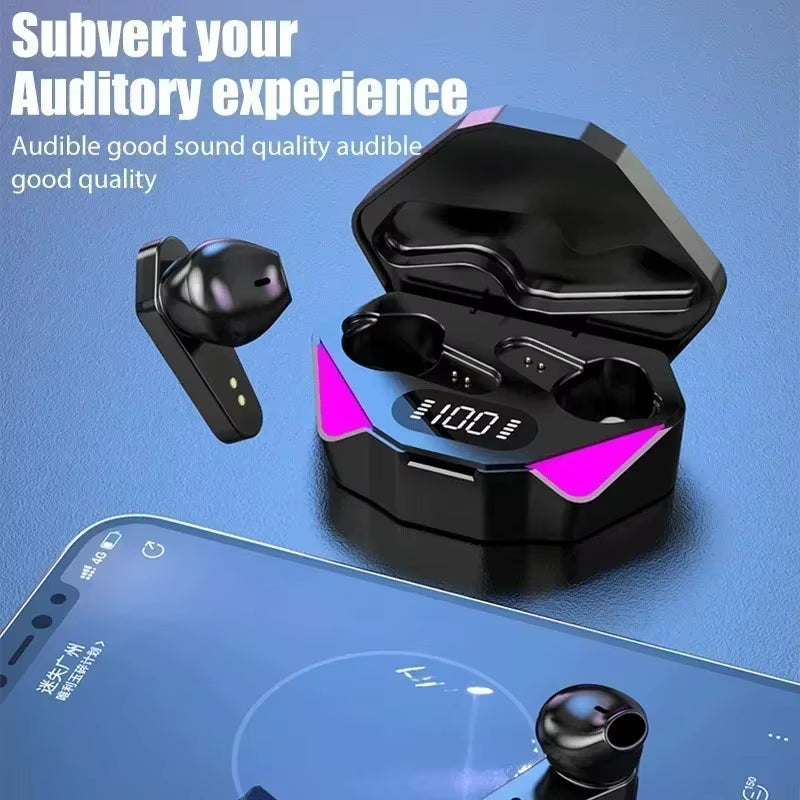 NEW X15 TWS Earphones Bluetooth Wireless Gamer Headphones 65Ms Low Latency Earbuds Fone Headset Gamer with Mic Handfree
