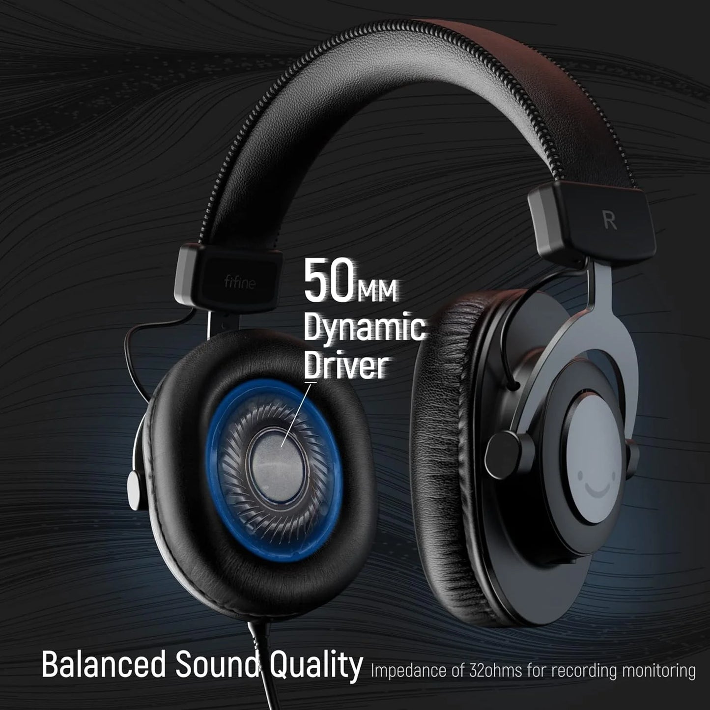 Studio Wired Headphones for DJ, Music Monitor, Recording with 9.8Ft Cable for 3.5Mm/6.35Mm, over Ear, Noise Cancelling for Podcast, Streaming-H8