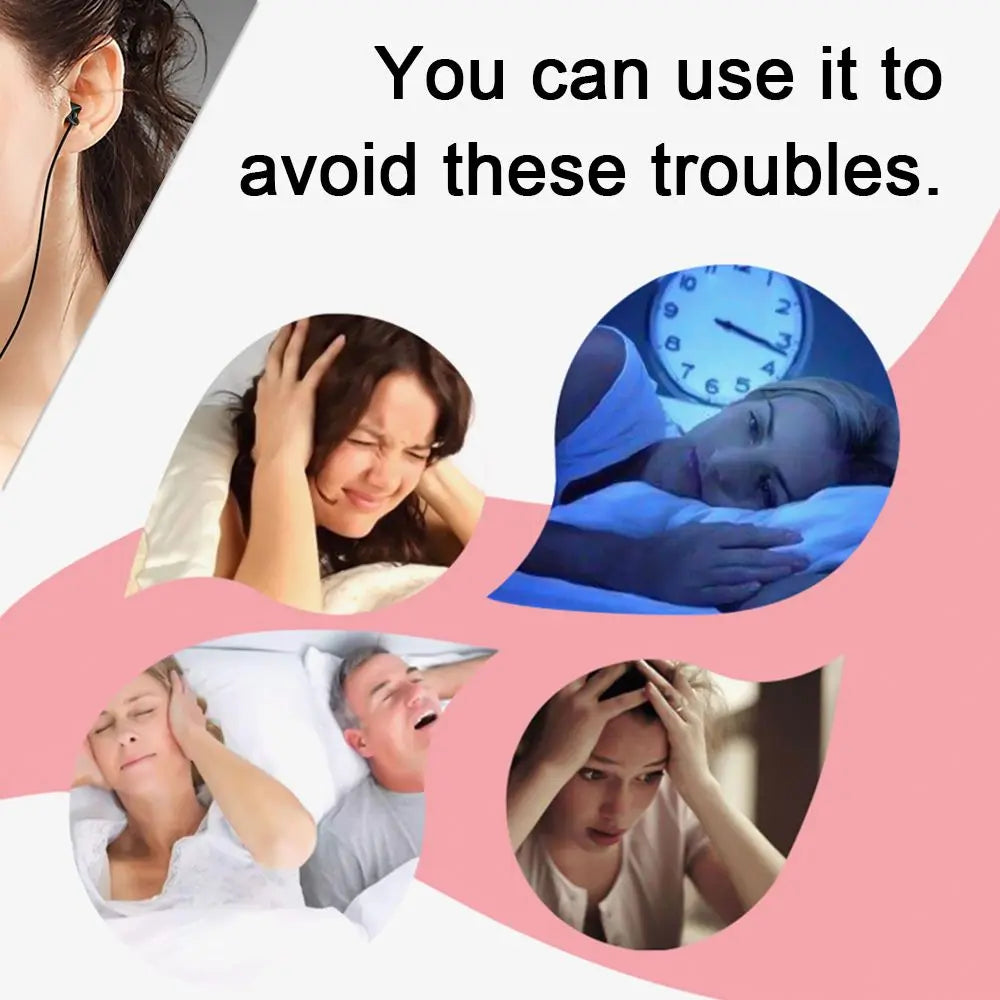 3.5Mm Wired In-Ear Headphones with Volume Control Sleeping Headphones Noise Canceling Headphones for Samsung Huawei and Xiaomi