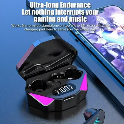 NEW X15 TWS Earphones Bluetooth Wireless Gamer Headphones 65Ms Low Latency Earbuds Fone Headset Gamer with Mic Handfree