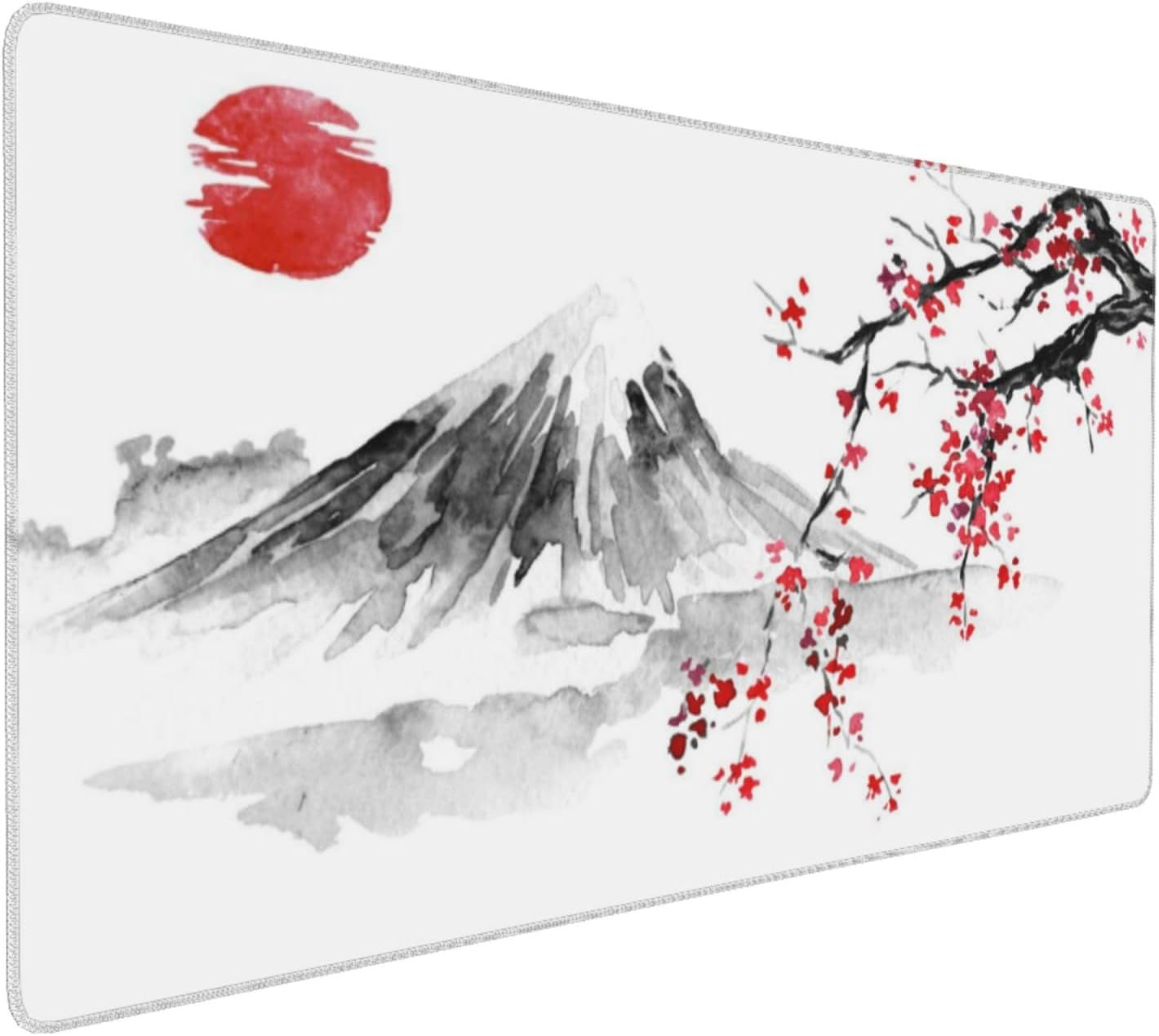 Cherry Blossom Sakura Gaming Mouse Pad 35.4×15.7Inch with Stitched Edges Extended Waterproof Desk Pads Non-Slip Rubber Base Large Keyboard Mat Computer Gaming Mousepad for Work/Office/Home (Eight)